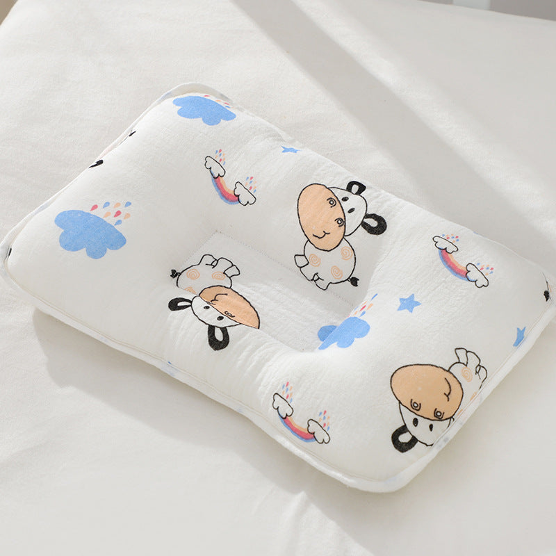 Fournitures de dessin animé de bébé Tête anti-déviation Mémoire Mousse Oreiller bébé