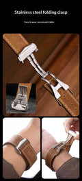 Bracelet de montre de connecteur métallique modifié pliant