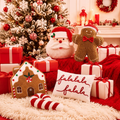5 Pcs Oreillers à lancer de Noël