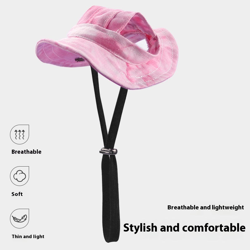 Chapeau de chat Été Pare-soleil Chapeau de pêcheur Fuite d'oreille réglable