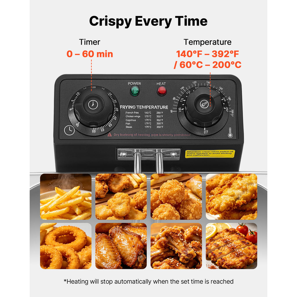 Fryer électrique commercial