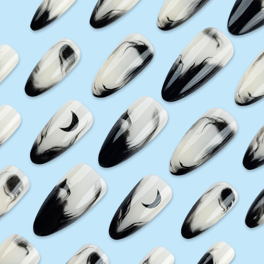 24 pièces de stickers amandes en forme de presse noir gradué acrylique avec Gradua