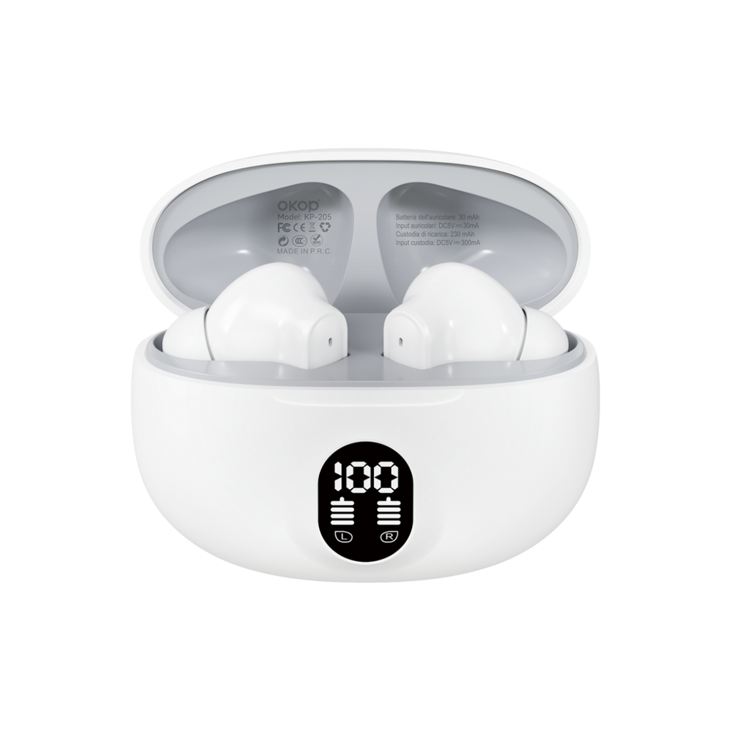 KP-205 Affichage numérique In-Stock Ecouteurs Bluetooth Conception audio In-Ear Gaming U
