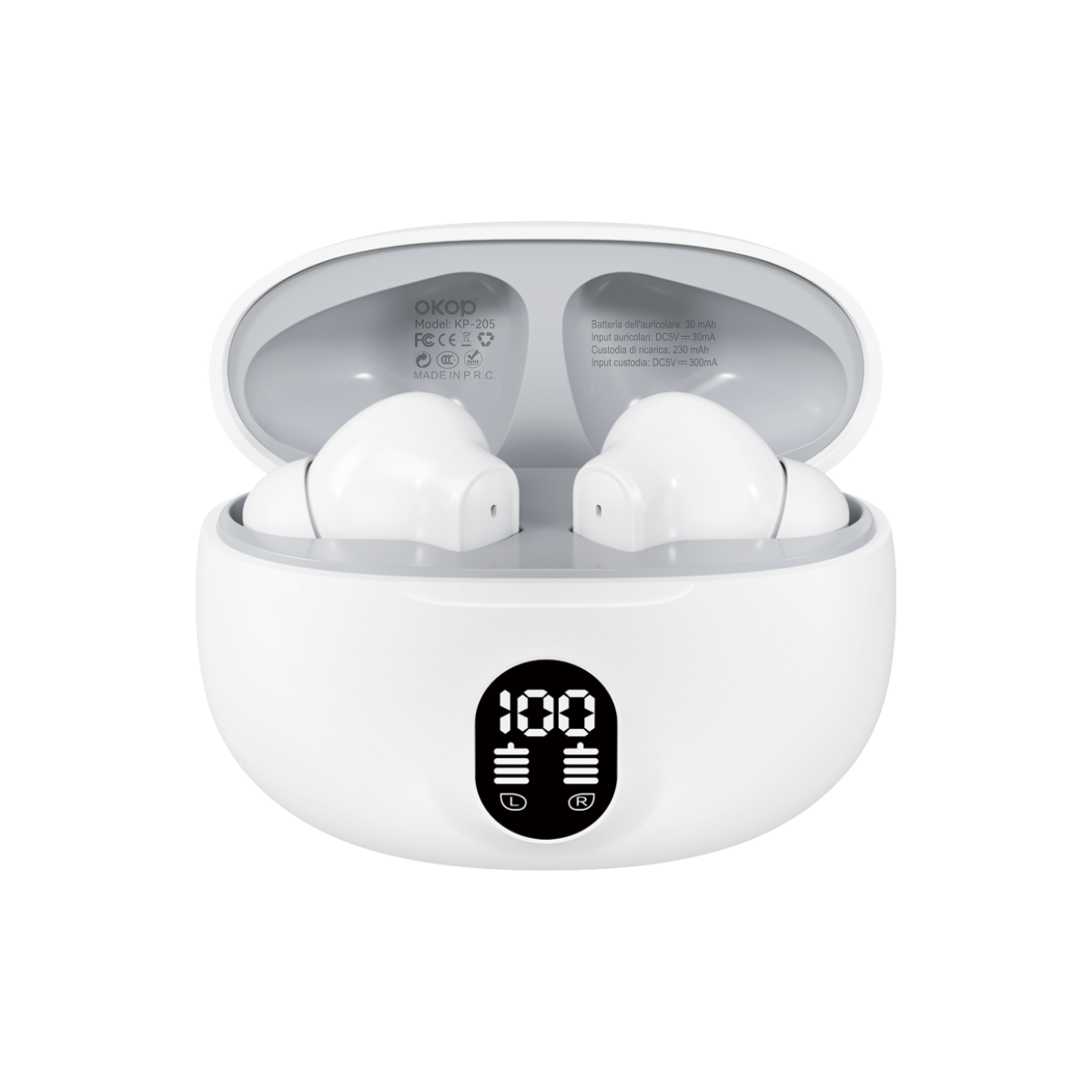 KP-205 Affichage numérique In-Stock Ecouteurs Bluetooth Conception audio In-Ear Gaming U