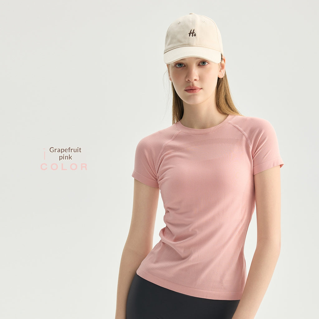 Breathable Chest-line Short Sleeve Women's Top