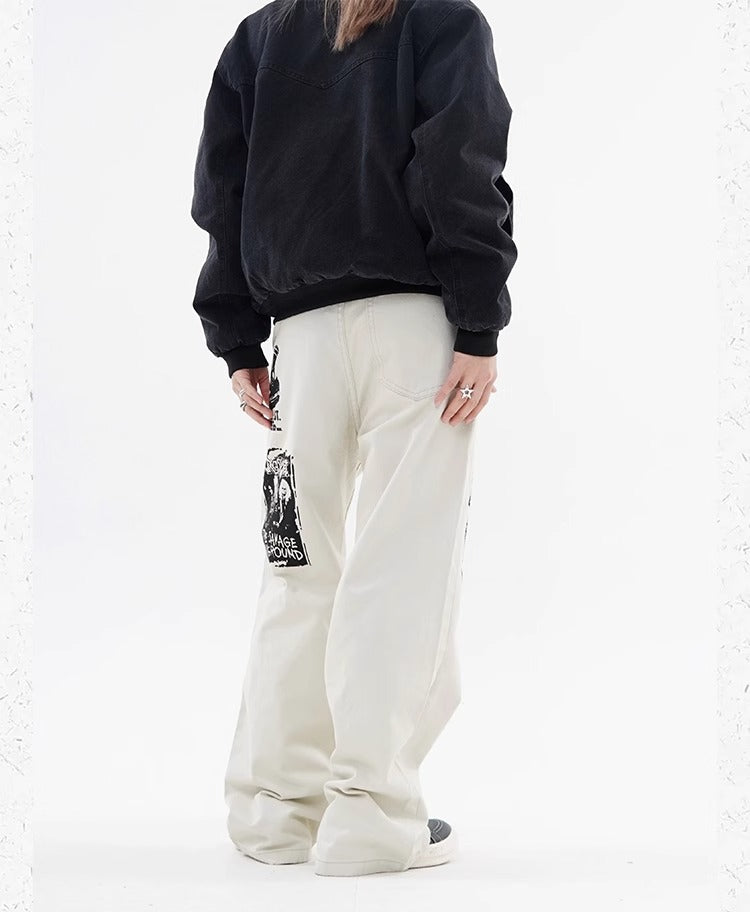 Hip Hop Imprimer Jeans Printemps Homme