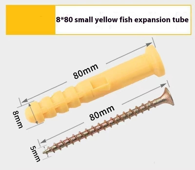 Little Yellow Croaker Tube d'expansion en plastique Bolts Nylon