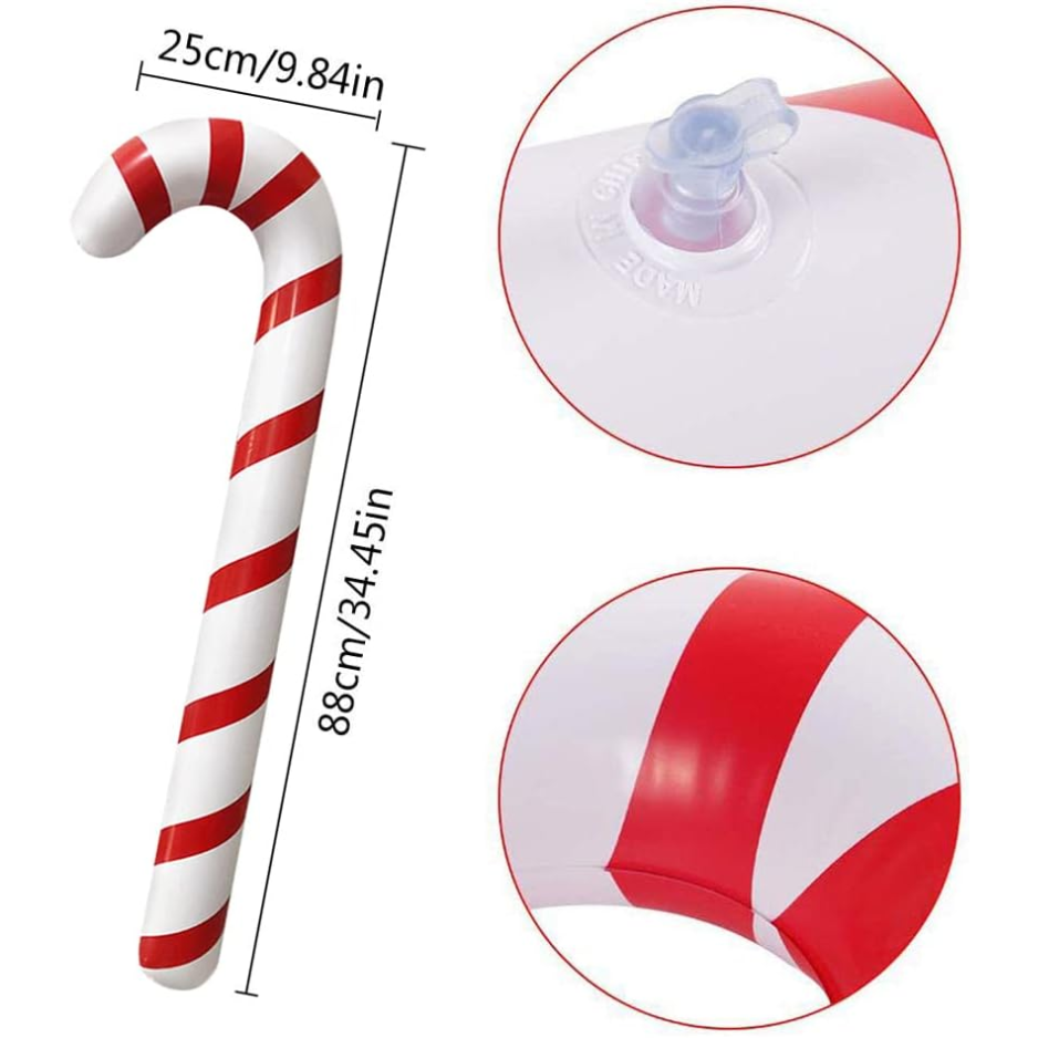 Ballons à canettes gonflables 2pcs pour les décorations de canettes de Noël