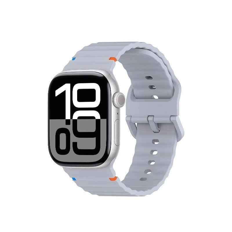 Wave Pattern Sports Silicone Strap Advanced