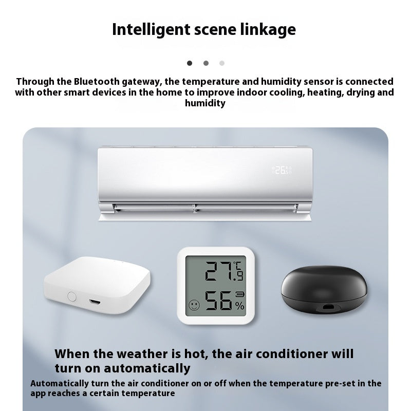 Température Bluetooth Graffiti Compteur d'humidité Mini Température intelligente et humidité Se