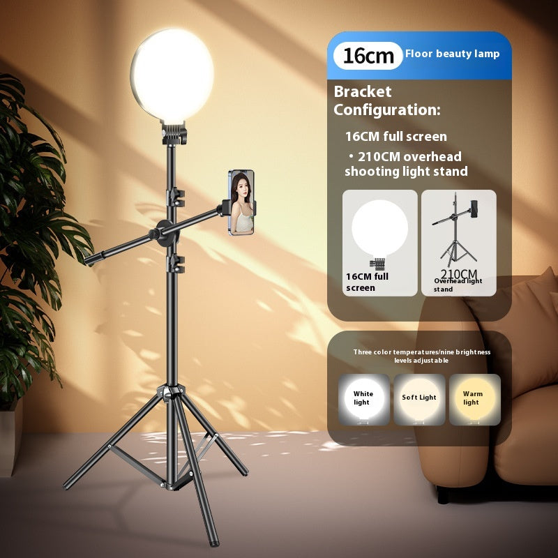 Maquillage de bureau Remplir lumière ronde plein écran lampe douce