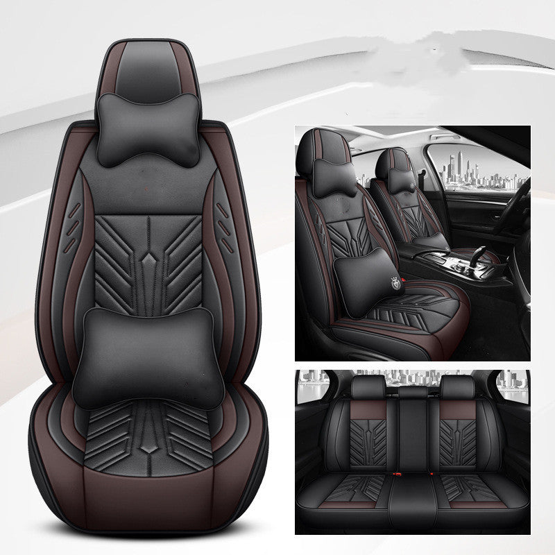 Coussin de siège de voiture tout inclus résistant à l'usure en cuir complet