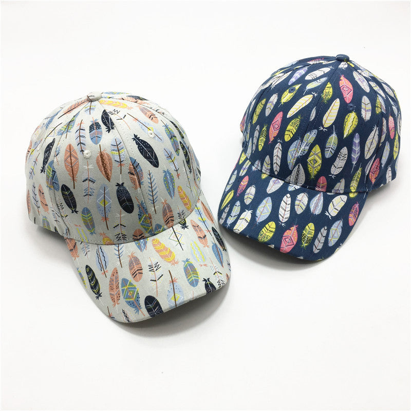 Fashion Leaf imprimé pour femmes Casquette de baseball