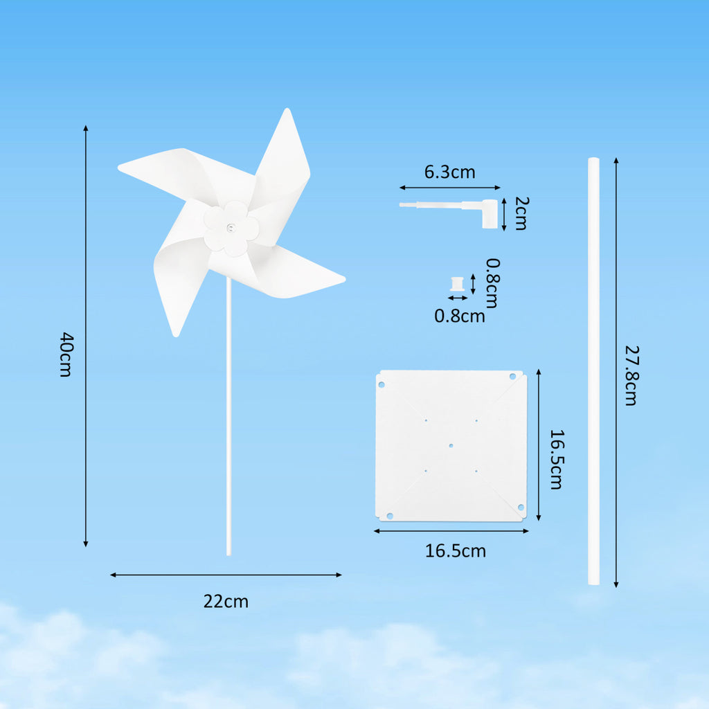 Ensemble de 48 moulins à vent de jardin