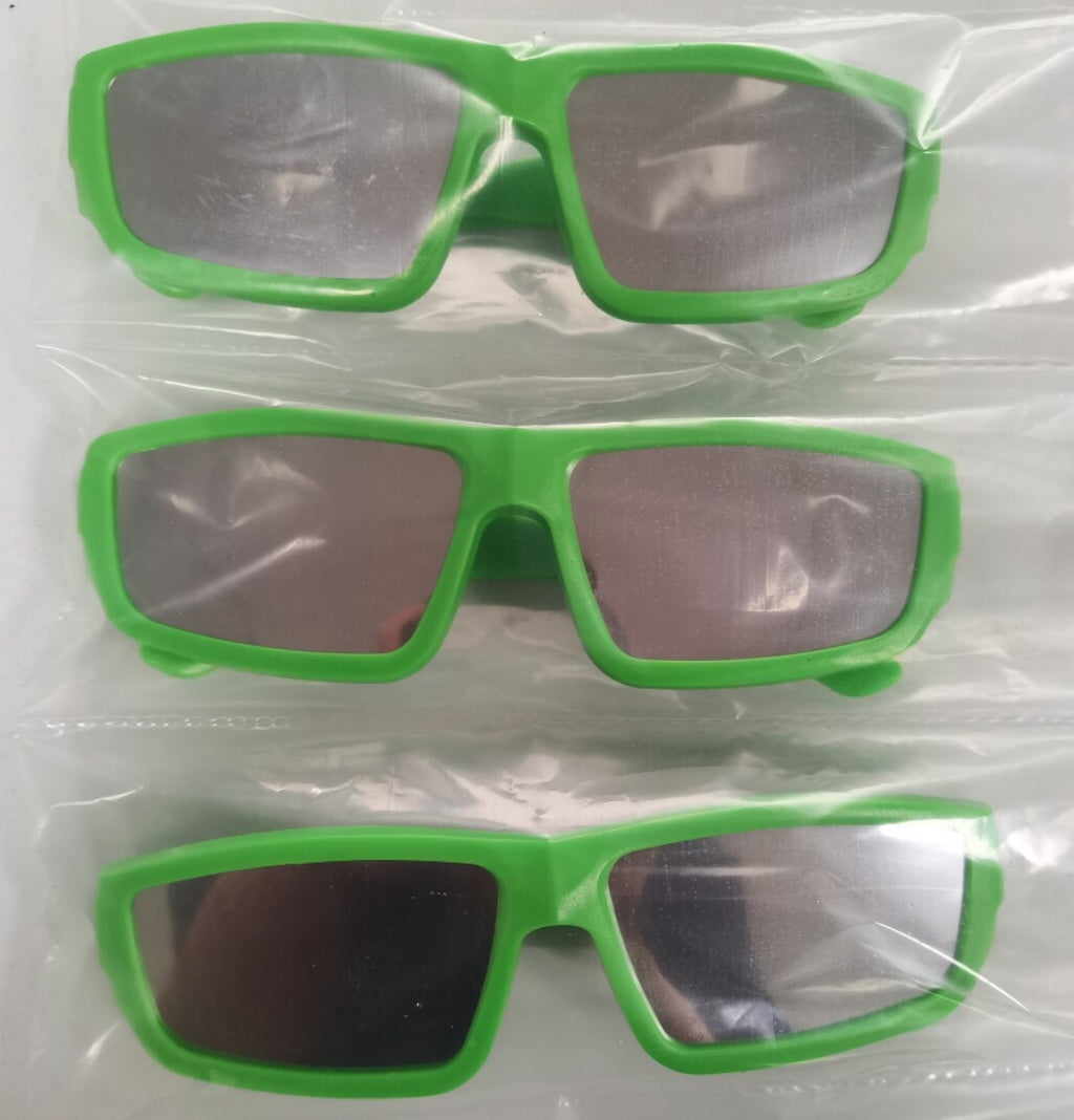 Verres d'observation d'éclipse solaire en plastique