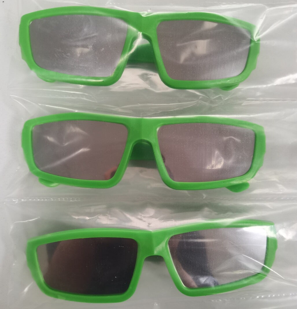 Verres d'observation d'éclipse solaire en plastique