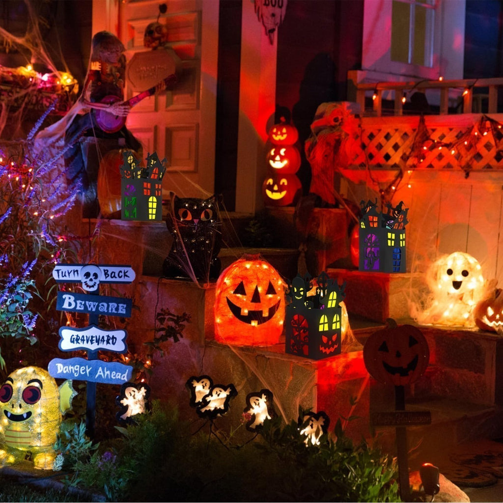 Ensemble d'artisanat de maison hantée d'Halloween 12 pièces