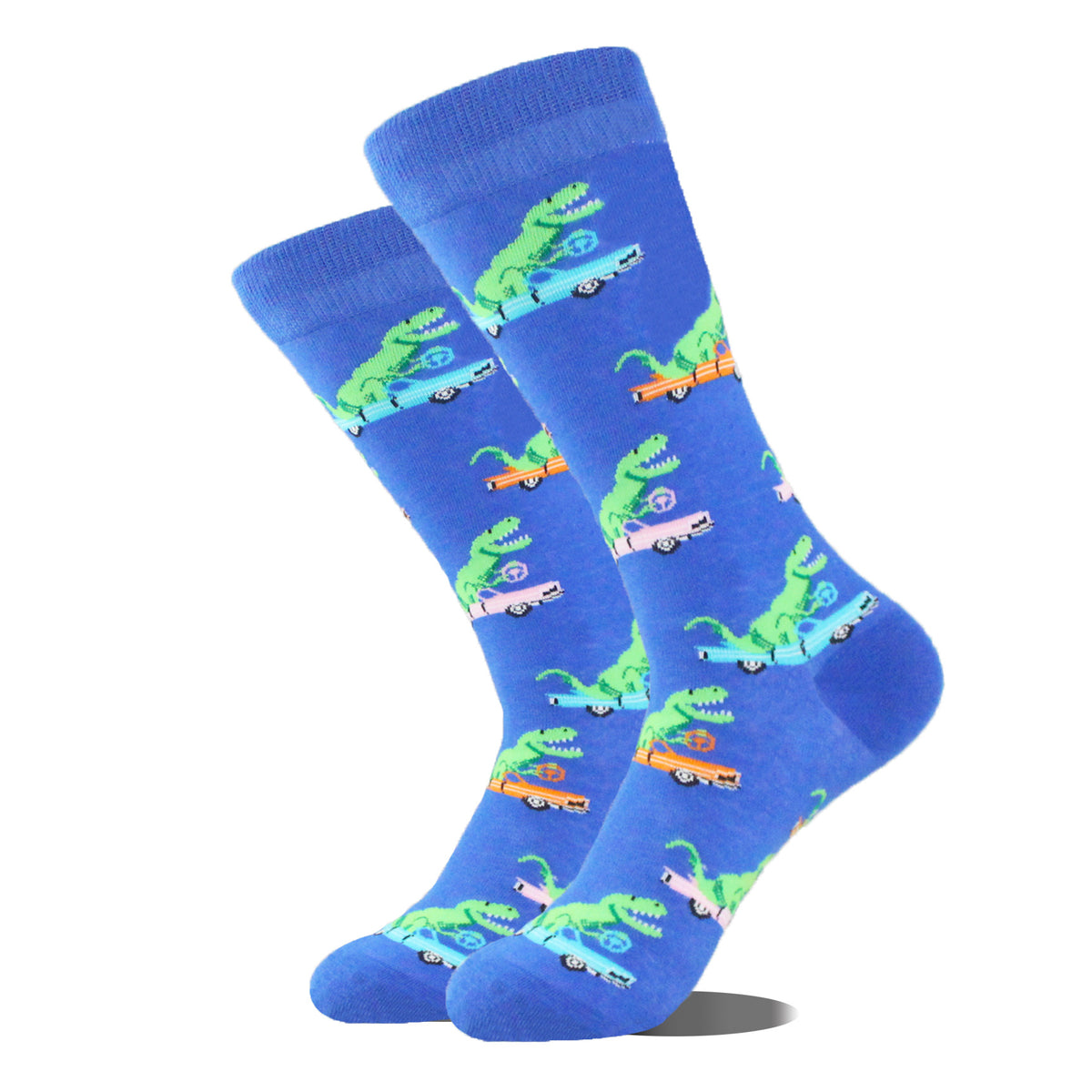 Peinture à l'huile rétro cartoon animal homme Chaussettes mi-calf