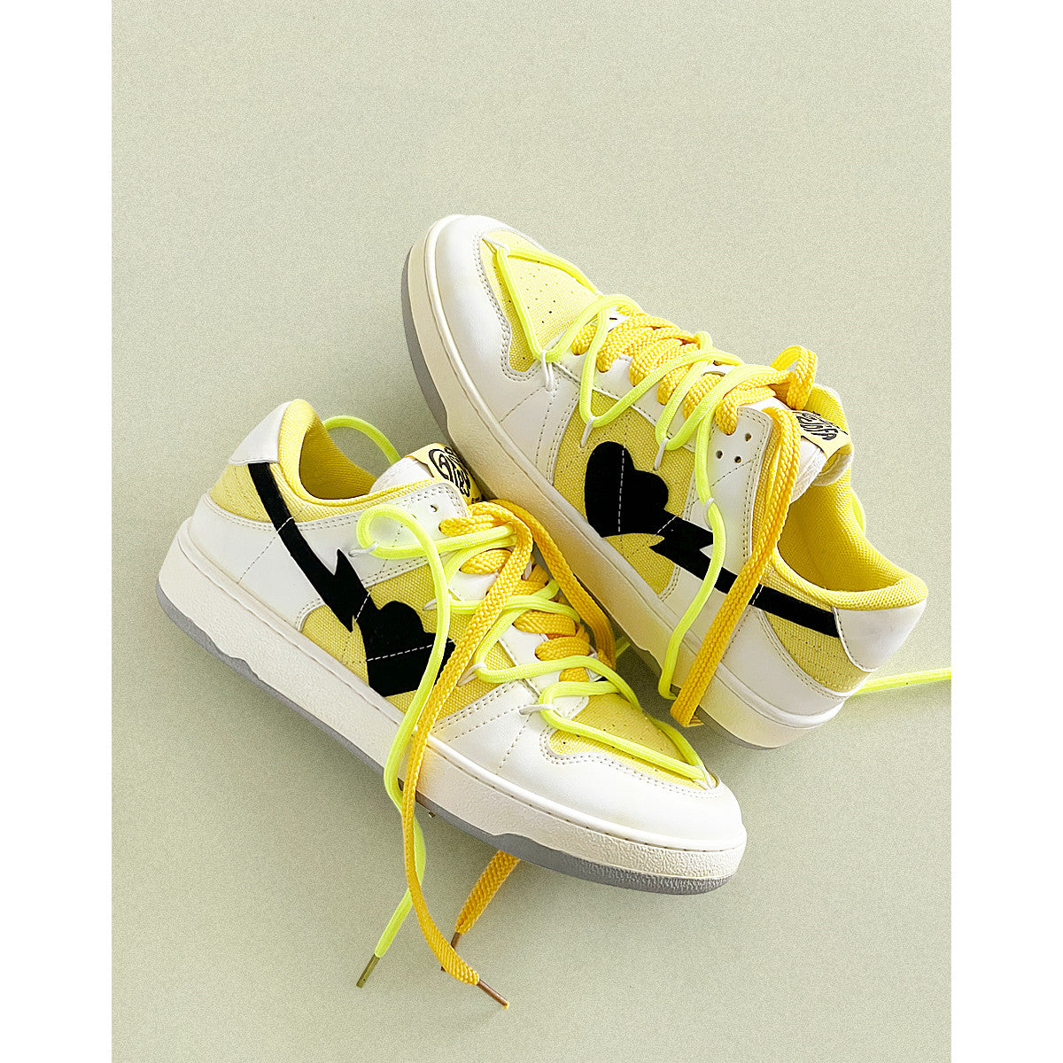 Hommes et femmes de la mode Smudddd amour coeur strap chaussures de sport