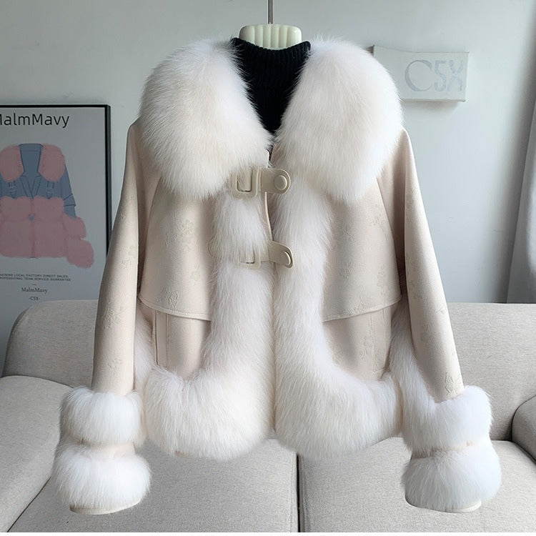 Short hiver épaissé chaud mode Jacket femmes