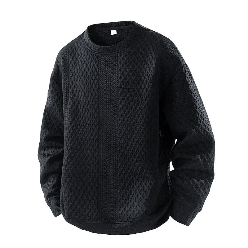 Chemise de fond en pull de cou-d'équipage casual pour hommes