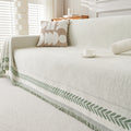 Chenille Housse de canapé Enveloppe complète Design universel minimaliste épais pour toutes les quatre saisons