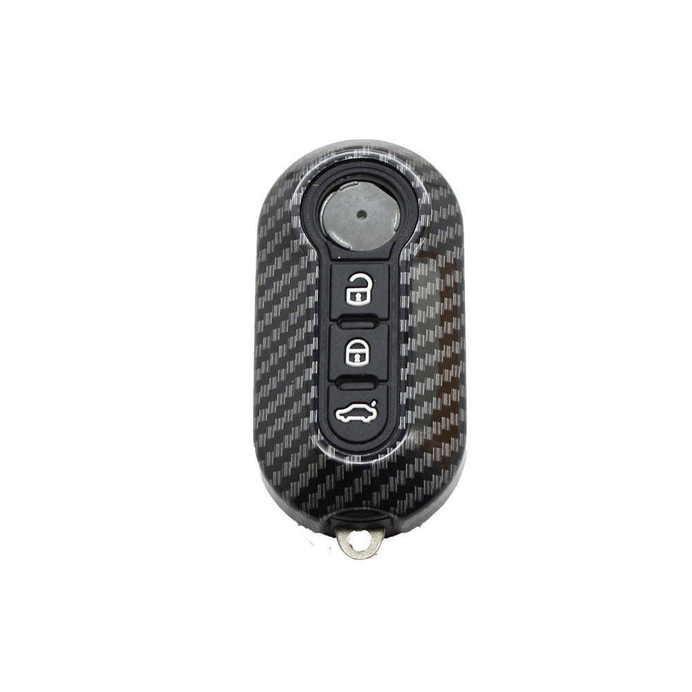 Applicable à Fiat 500 Boyue Key Shell Ottimo Fibre de carbone Viaggio cas clé