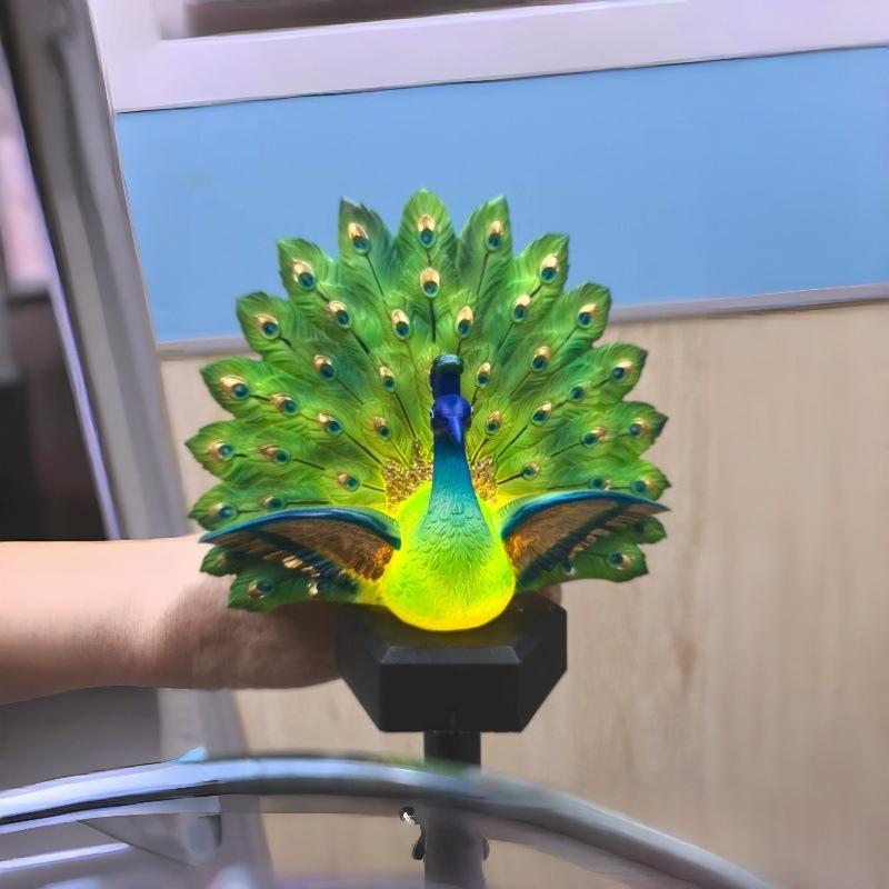 Produit Solar Peacock Garden Sculpture