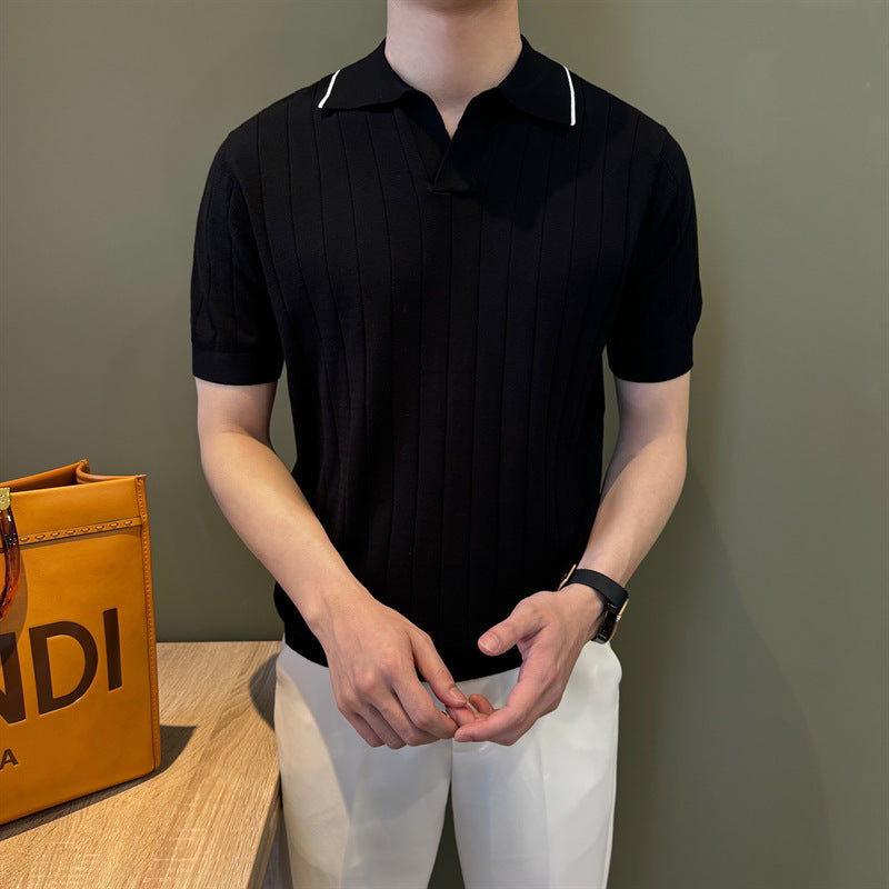 Cardigan à mailles légères Chic avec un lapel pour les affaires et l'usure occasionnelle