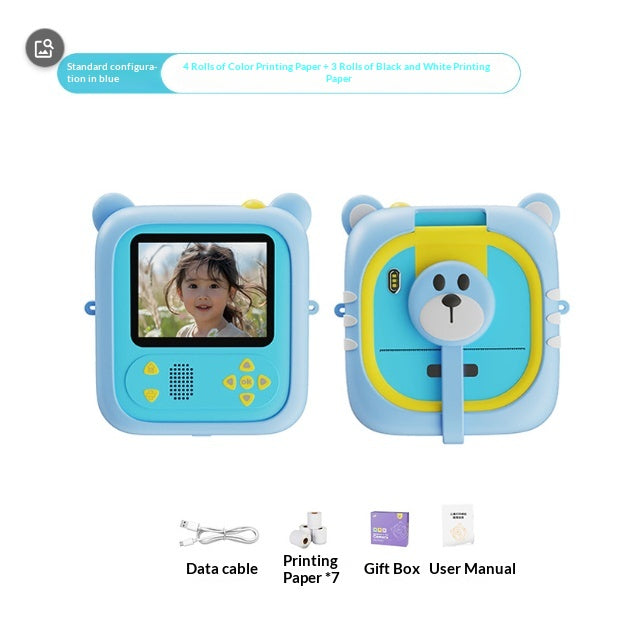 Polaroid Kids Camera with Cartoon and High-Definition Color Printing