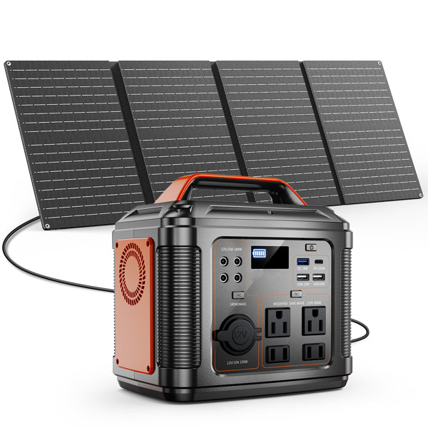 Powerbank 300w Portable Power Station avec panneau solaire 60w pour le camping générateur solaire 296