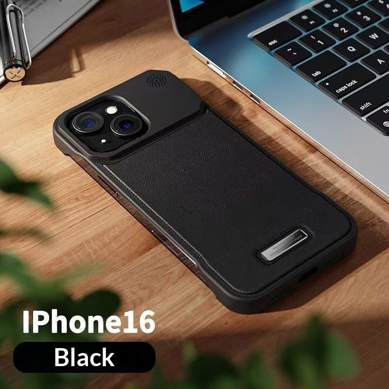 Boîtier de téléphone sans lunette métallique Aromathérapie magnétique