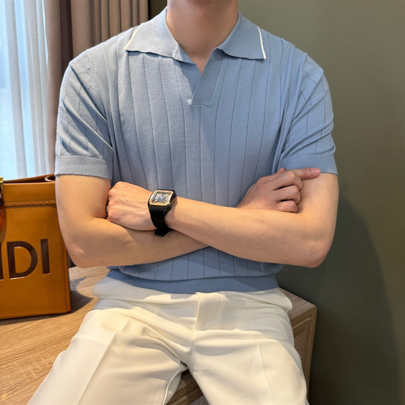 Cardigan à mailles légères Chic avec un lapel pour les affaires et l'usure occasionnelle