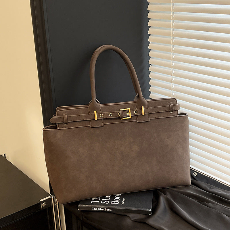 Sac à bandoulière vintage Matte de grande capacité