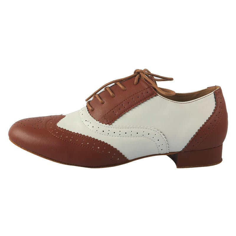Chaussures de danse de soirée en cuir haut talon pour hommes
