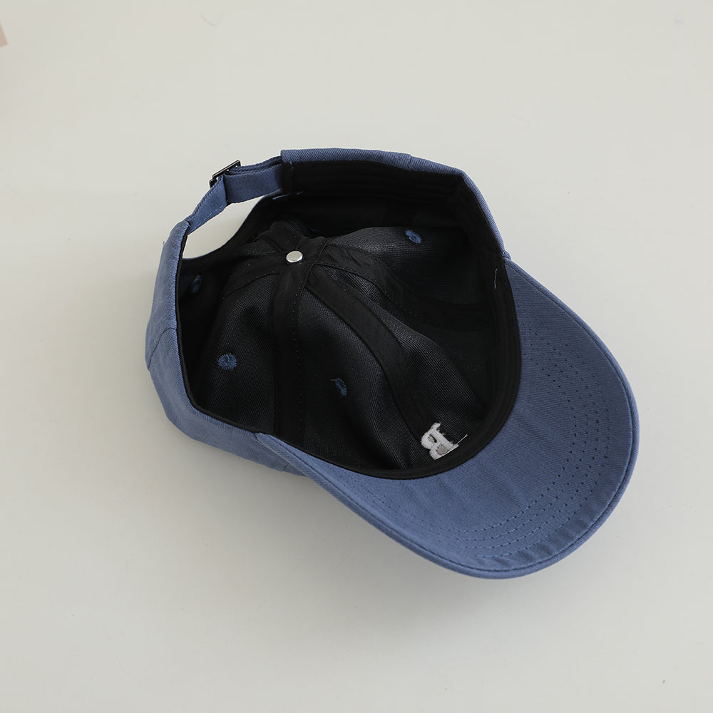 Lettre brodée de couleur unie BOSTON - Une simple et modeable casquette de baseball pour enfants F