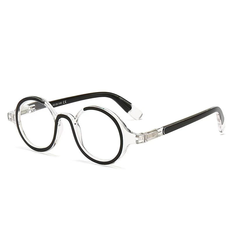 Élégant ronde personnalisée Unisexe rétro Blue-light-blocking Presbyopia Lunettes
