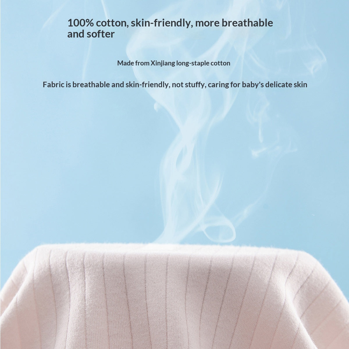 Pure coton désossé manches longues Baby Onesie