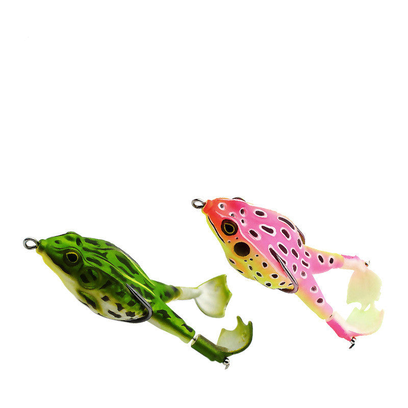 Ensemble de grenouilles à deux pattes rotatives Luya Fake Bait