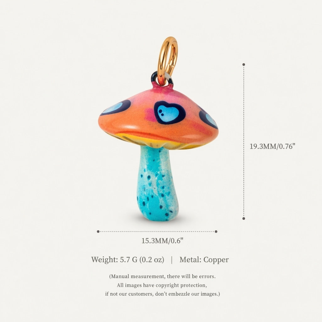 Accessoire de pendentif couleur mode pour champignons