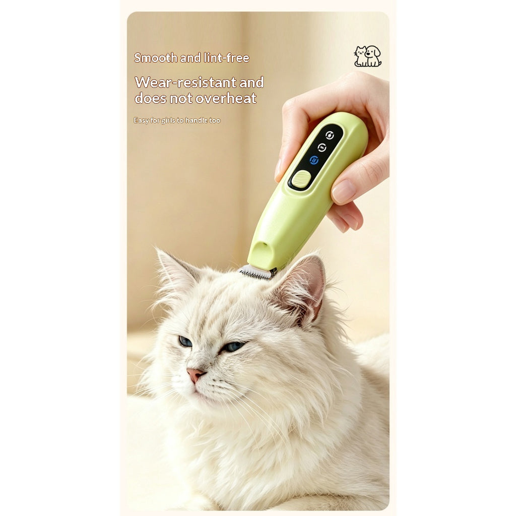Clipper rechargeable pour animaux de compagnie avec lumière LED