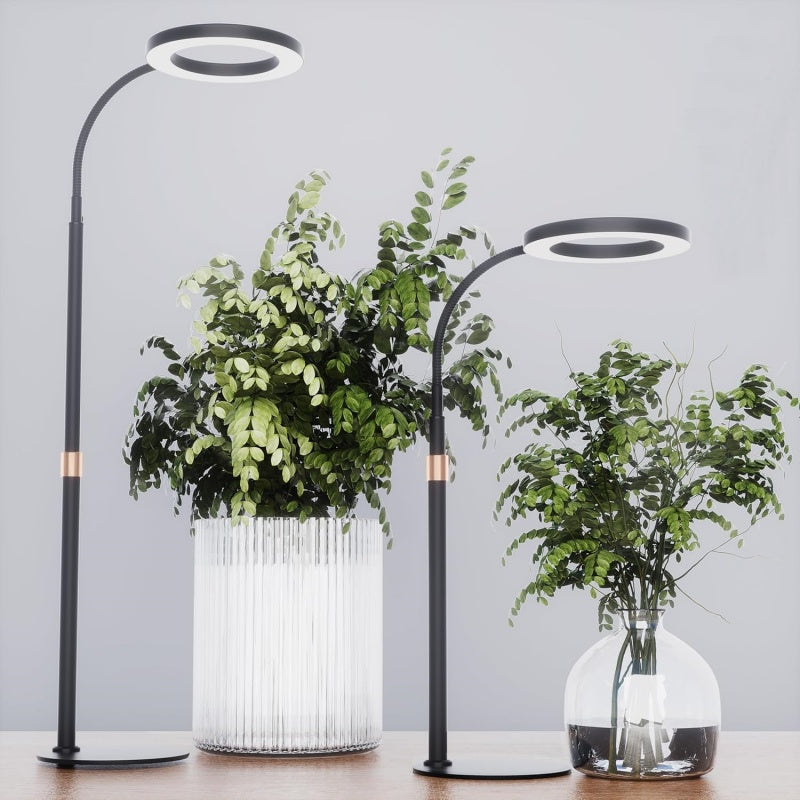 LED Grow lumières pour les plantes d'intérieur Halo anneau plein spectre croissance lampe Veg