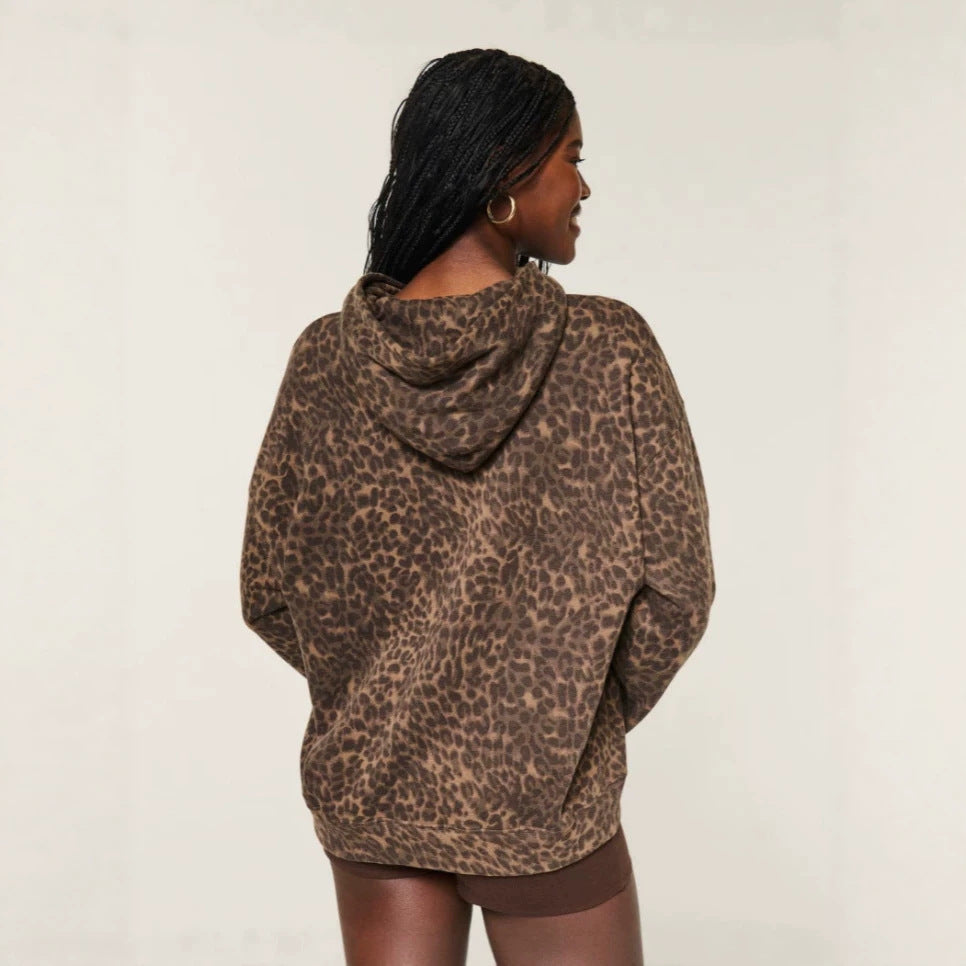 Women's Leopard Print Hoodie