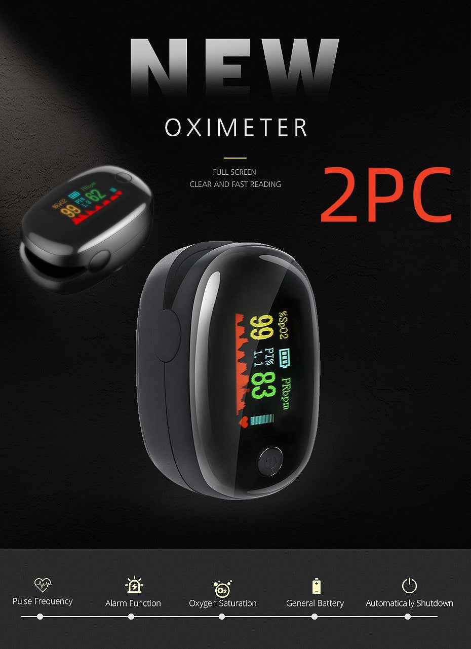 Oximètre pulsé à bout de doigts - OLED affichage sang Saturation d'oxygène et moniteur de fréquence cardiaque avec