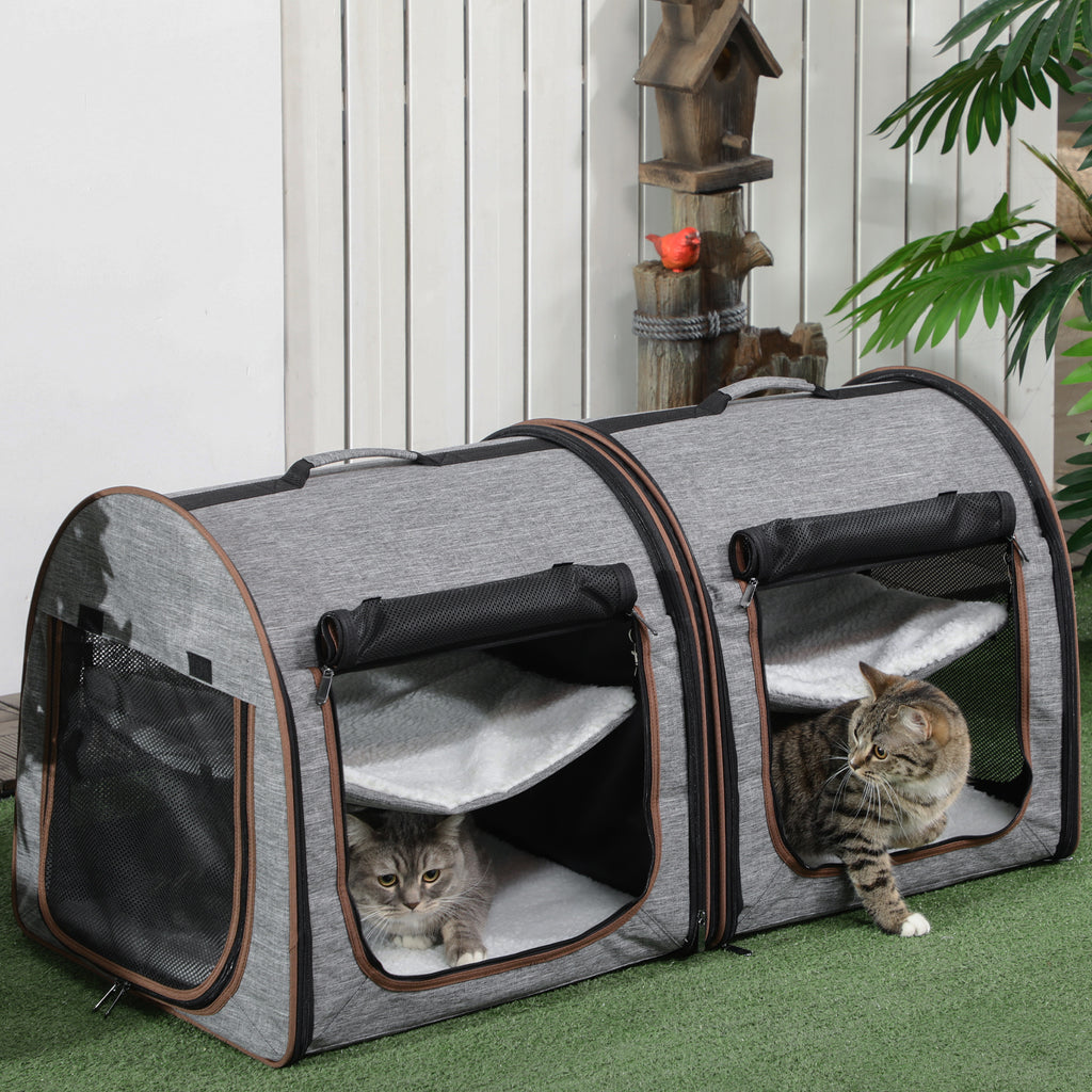 Portable porte-chat doux 39"