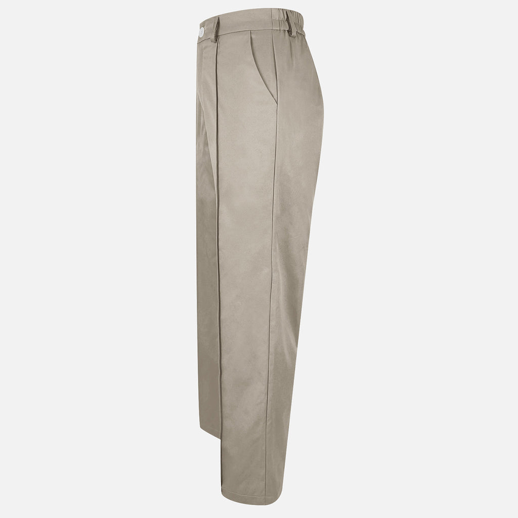 Pantalons à fermeture éclair de couleur solide avec poches