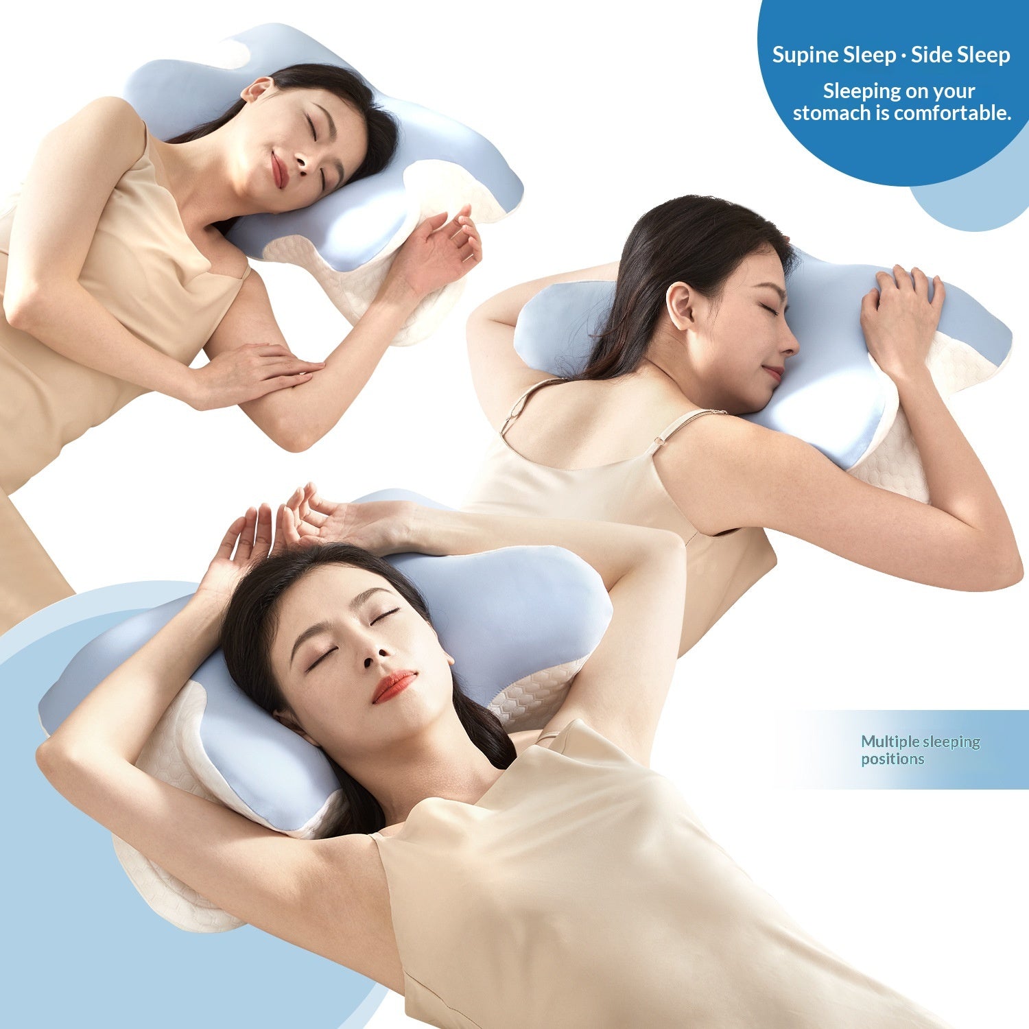 Oreiller haut en forme de papillon qui n'atteint pas l'oreiller en mousse