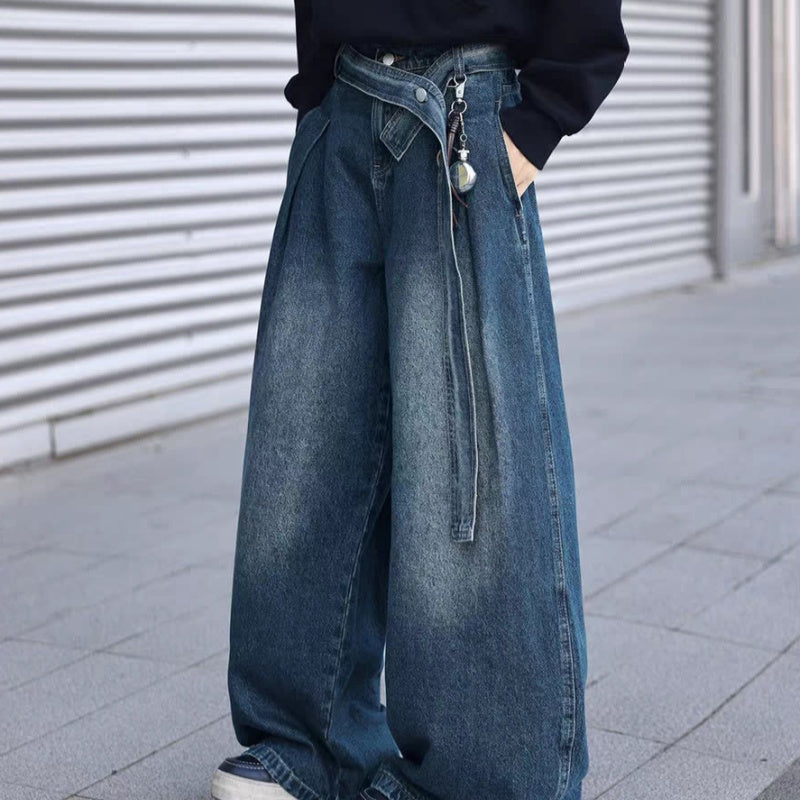 Pantalon bleu vintage style américain