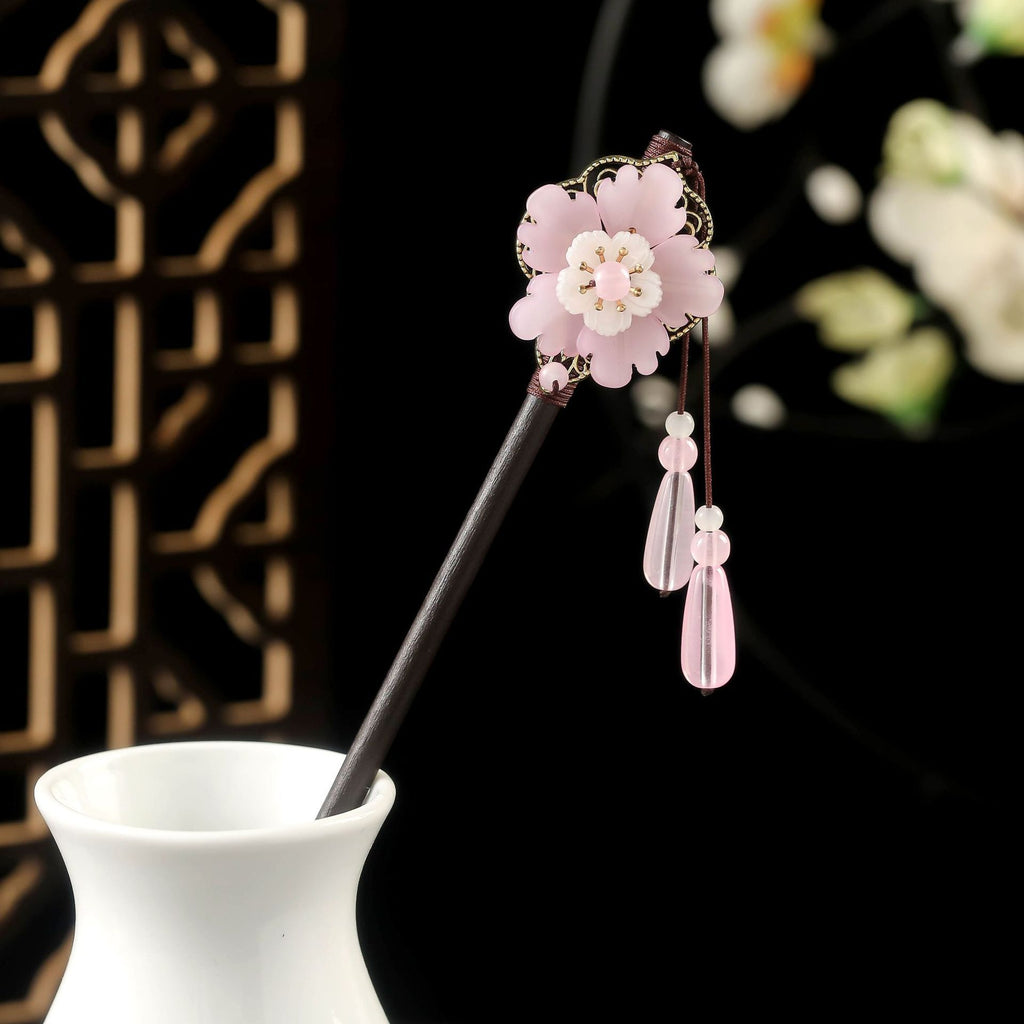 Épin à cheveux en bois de style chinois pour Updos