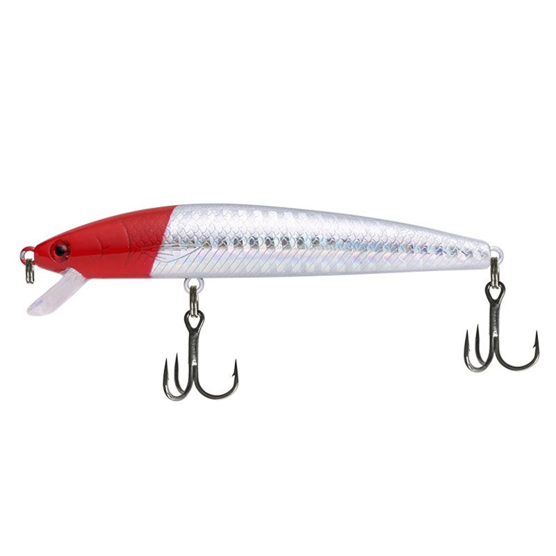 Lure Minnow avec des perles en rotin flottant en plastique Lure Artificial Bait